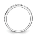 Lab-Grown Diamond Wedding Band in 14K White Gold, 1.8mm (1/6 ct. tw.), Size 7 - Sophia Jewelers