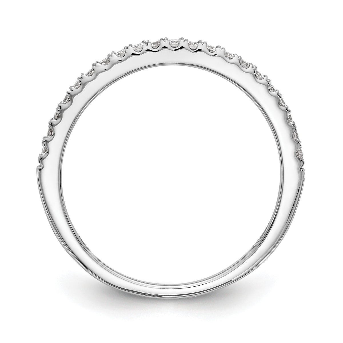Lab-Grown Diamond Wedding Band in 14K White Gold, 1.8mm (1/6 ct. tw.), Size 7 - Sophia Jewelers
