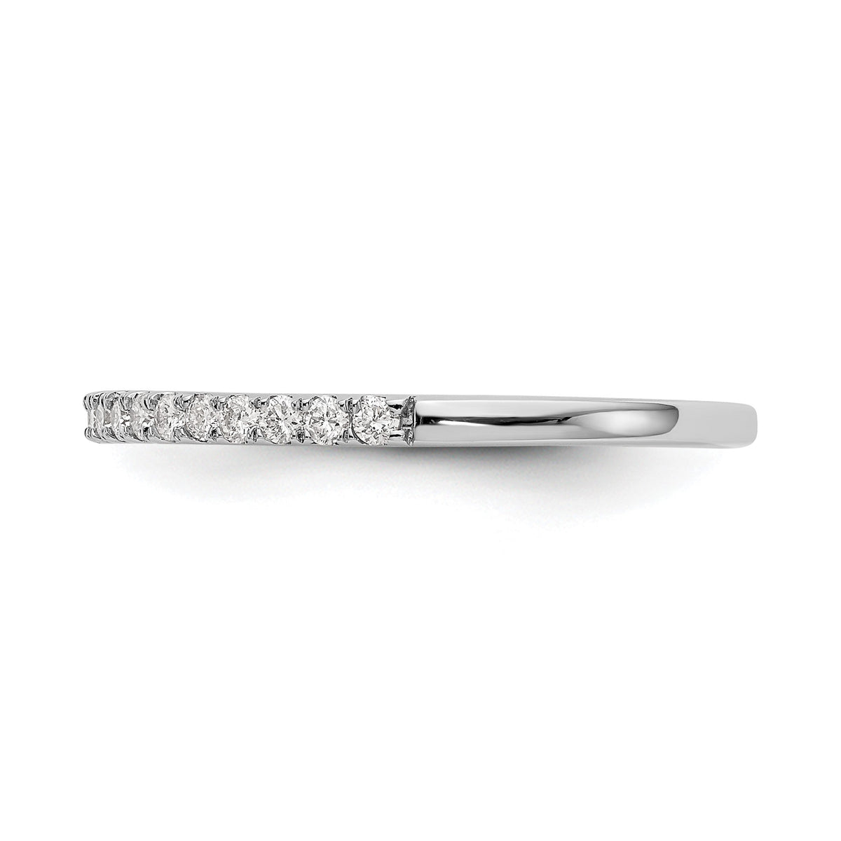 Lab-Grown Diamond Wedding Band in 14K White Gold, 1.8mm (1/6 ct. tw.), Size 7 - Sophia Jewelers