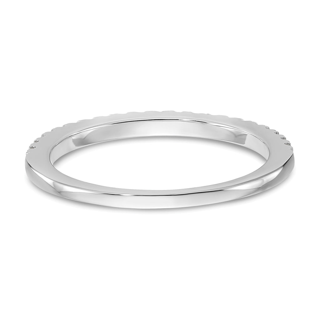 Lab-Grown Diamond Wedding Band in 14K White Gold, 1.8mm (1/6 ct. tw.), Size 7 - Sophia Jewelers