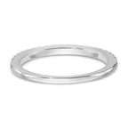 Lab-Grown Diamond Wedding Band in 14K White Gold, 1.8mm (1/6 ct. tw.), Size 7 - Sophia Jewelers