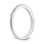 Lab-Grown Diamond Wedding Band in 14K White Gold, 1.8mm (1/6 ct. tw.), Size 7 - Sophia Jewelers