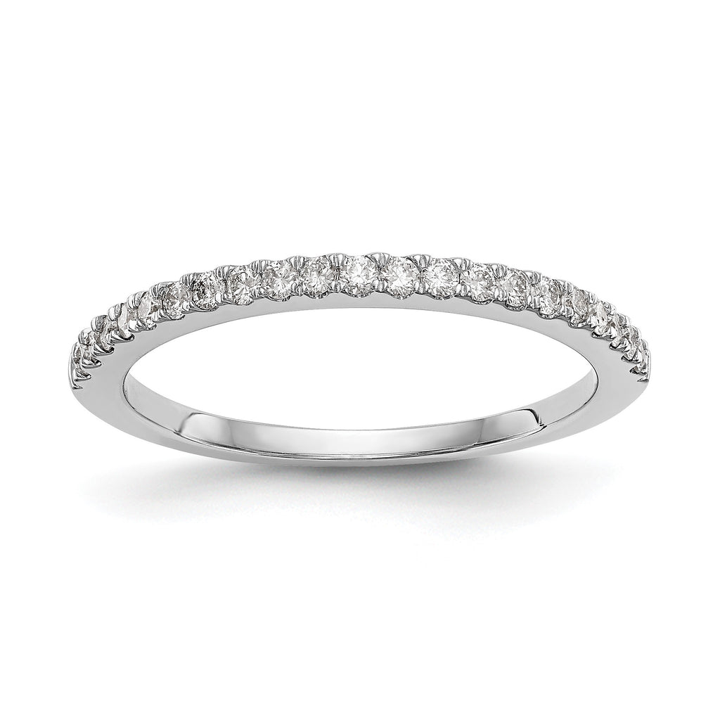 Lab-Grown Diamond Wedding Band in 14K White Gold, 1.8mm (1/6 ct. tw.), Size 7 - Sophia Jewelers
