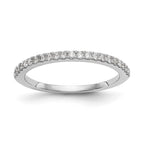 Lab-Grown Diamond Wedding Band in 14K White Gold, 1.8mm (1/6 ct. tw.), Size 7 - Sophia Jewelers