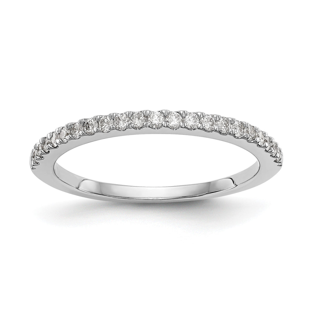 Lab-Grown Diamond Wedding Band in 14K White Gold, 1.8mm (1/6 ct. tw.), Size 7 - Sophia Jewelers