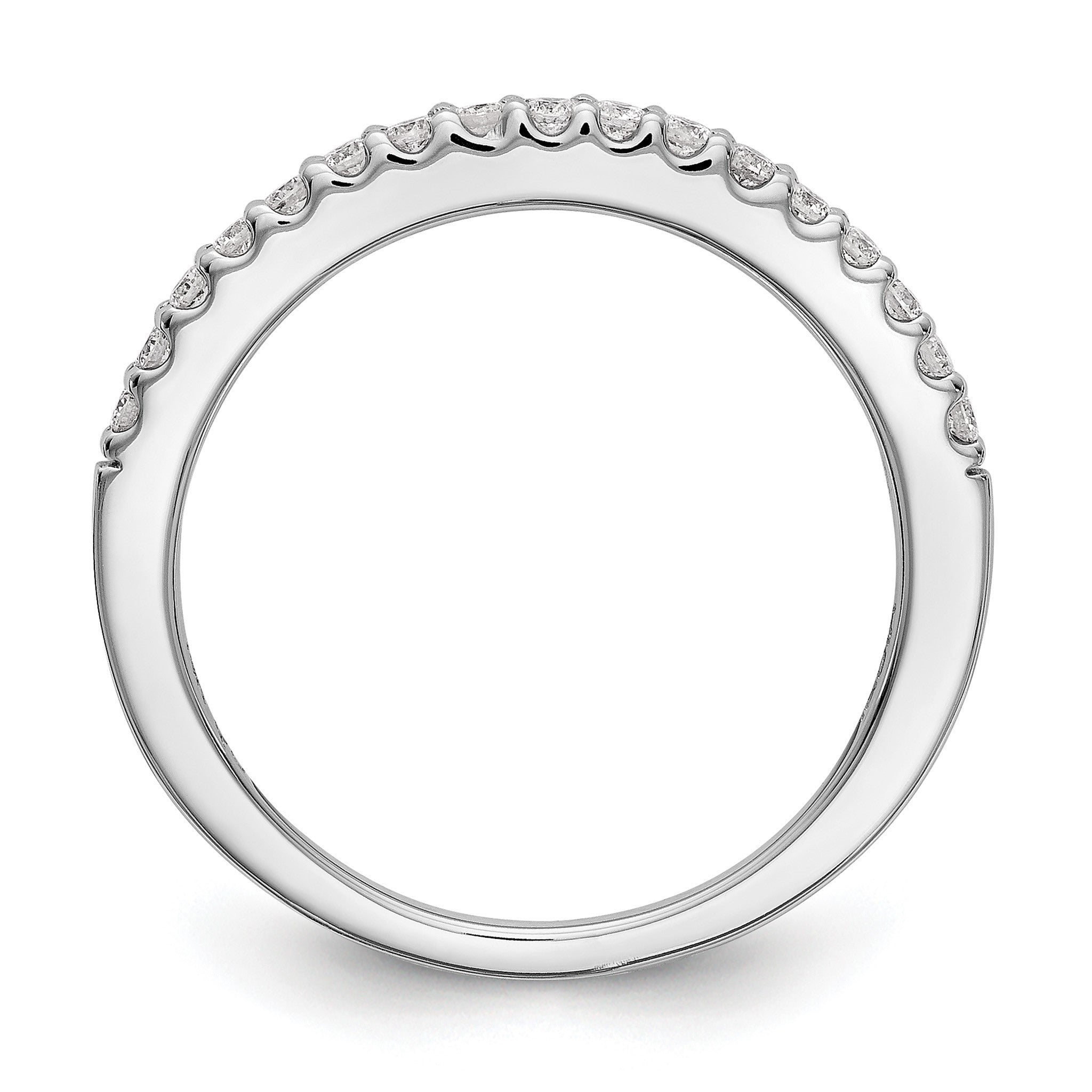 Lab-Grown Diamond Wedding Band in 14K White Gold, 1.8mm (1/3 ct. tw.), Size 7 Secondary image