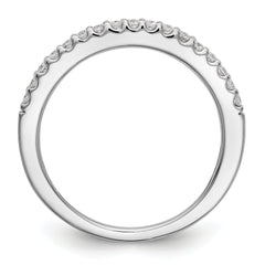 14k White Gold 1/3 carat Lab Grown Diamond VS/SI+ G+ Complete Band