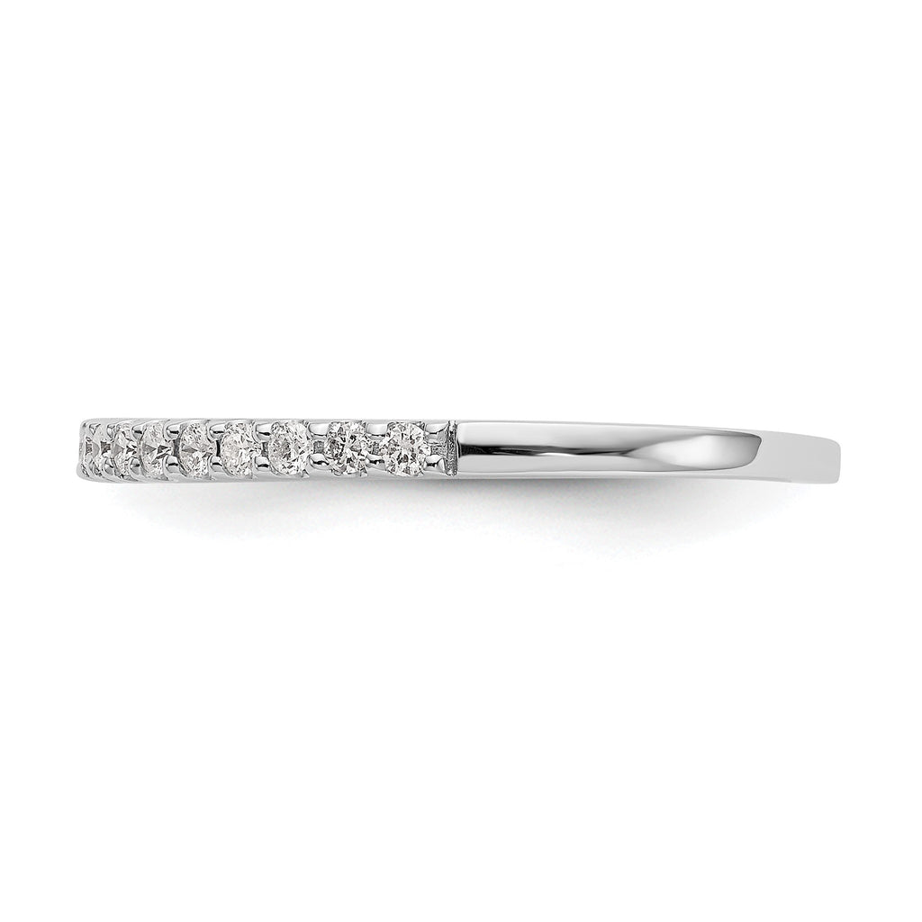 Lab-Grown Diamond Wedding Band in 14K White Gold, 1.8mm (1/3 ct. tw.), Size 7 - Sophia Jewelers