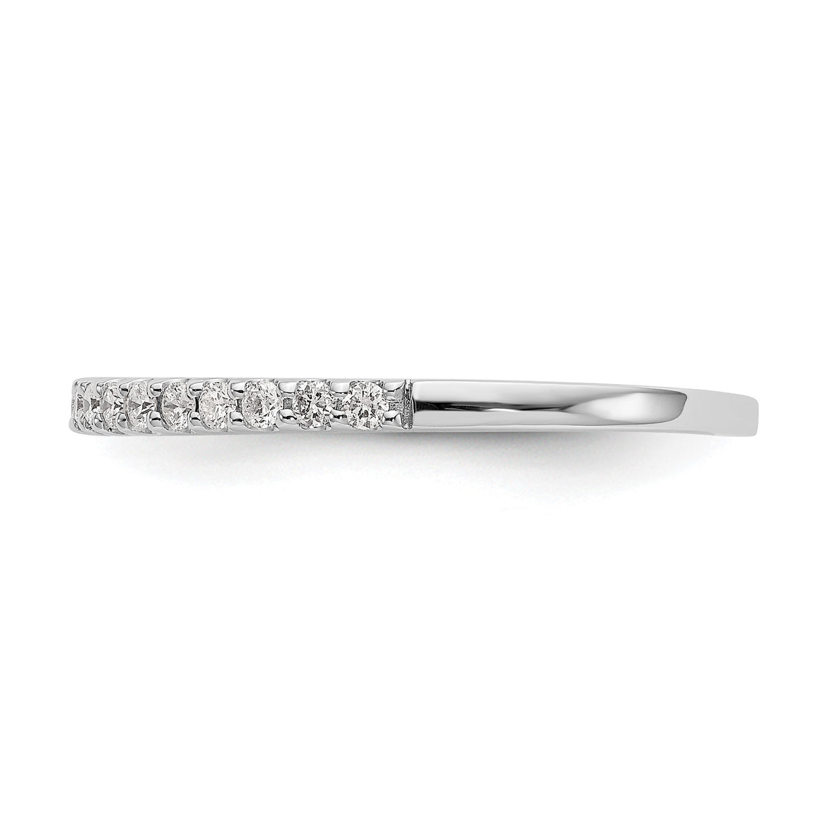 Lab-Grown Diamond Wedding Band in 14K White Gold, 1.8mm (1/3 ct. tw.), Size 7 - Sophia Jewelers