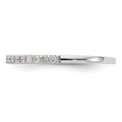 14k White Gold 1/3 carat Lab Grown Diamond VS/SI+ G+ Complete Band