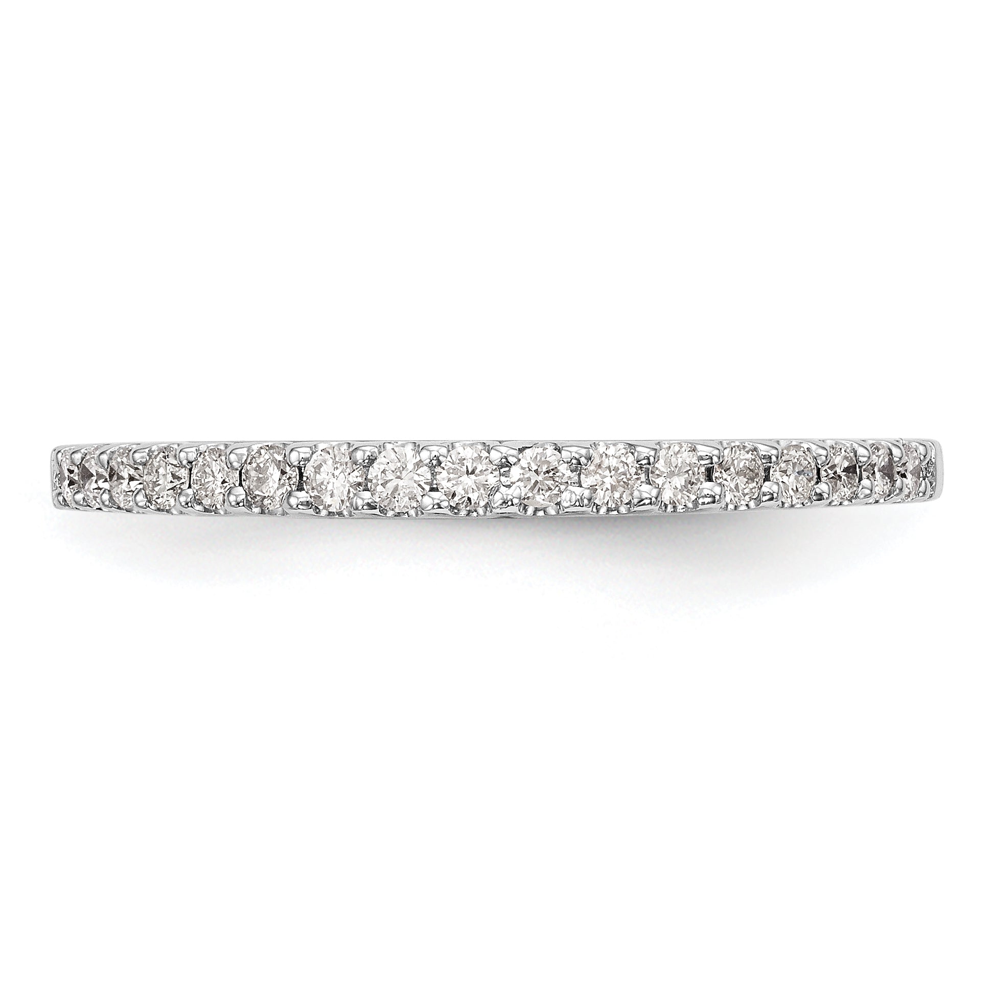 14k White Gold 1/3 carat Lab Grown Diamond VS/SI+ G+ Complete Band
