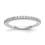 Lab-Grown Diamond Wedding Band in 14K White Gold, 1.8mm (1/3 ct. tw.), Size 7 - Sophia Jewelers