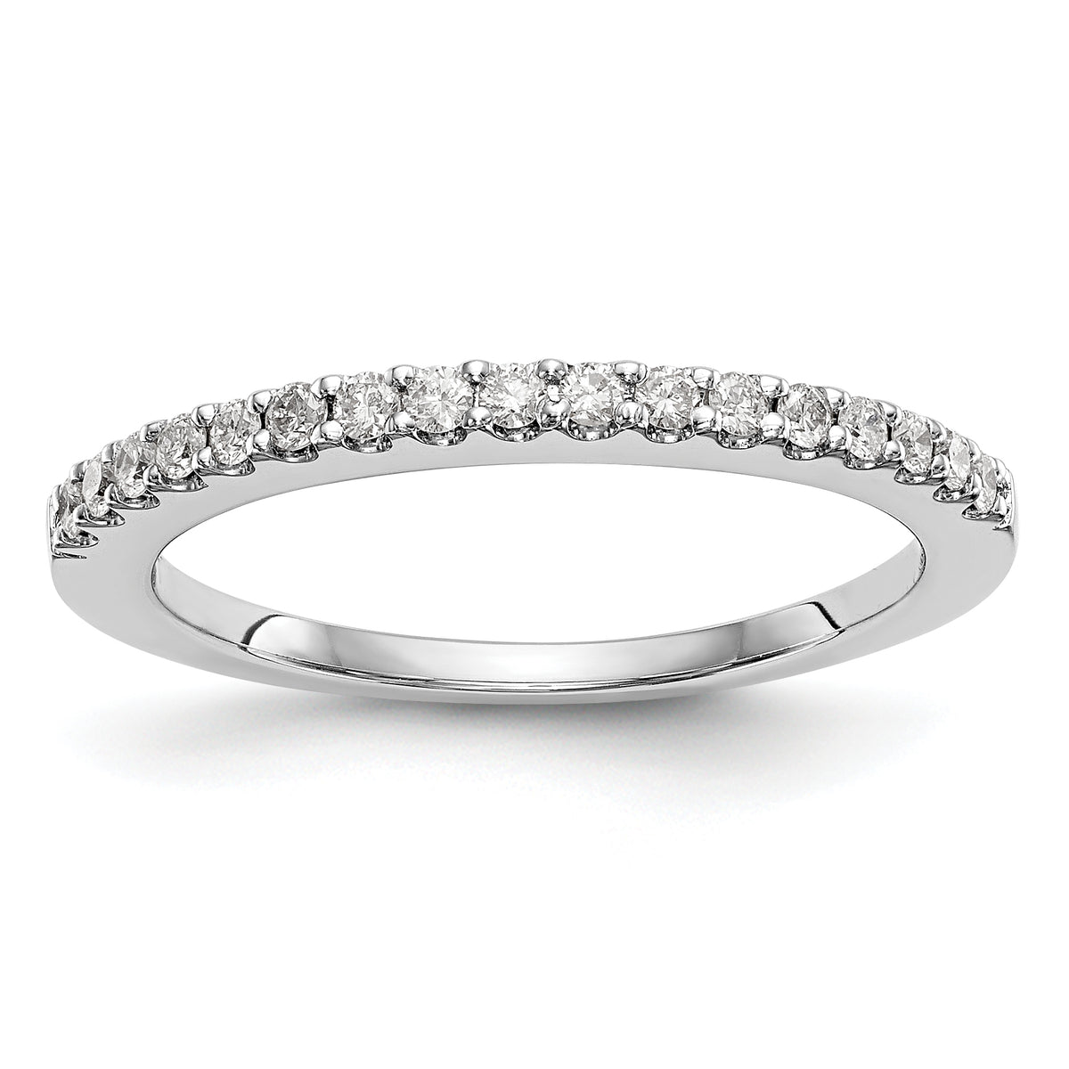 14k White Gold 1/3 carat Lab Grown Diamond VS/SI+ G+ Complete Band