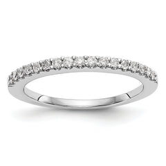 14k White Gold 1/3 carat Lab Grown Diamond VS/SI+ G+ Complete Band
