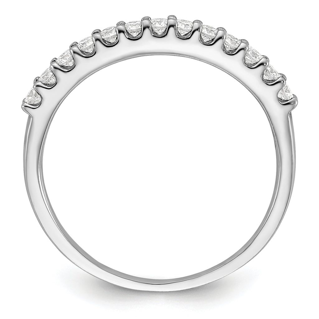 14k White Gold 1/4 carat Lab Grown Diamond VS/SI+ G+ Complete Band