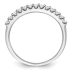 14k White Gold 1/4 carat Lab Grown Diamond VS/SI+ G+ Complete Band