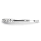 14k White Gold 1/4 carat Lab Grown Diamond VS/SI+ G+ Complete Band