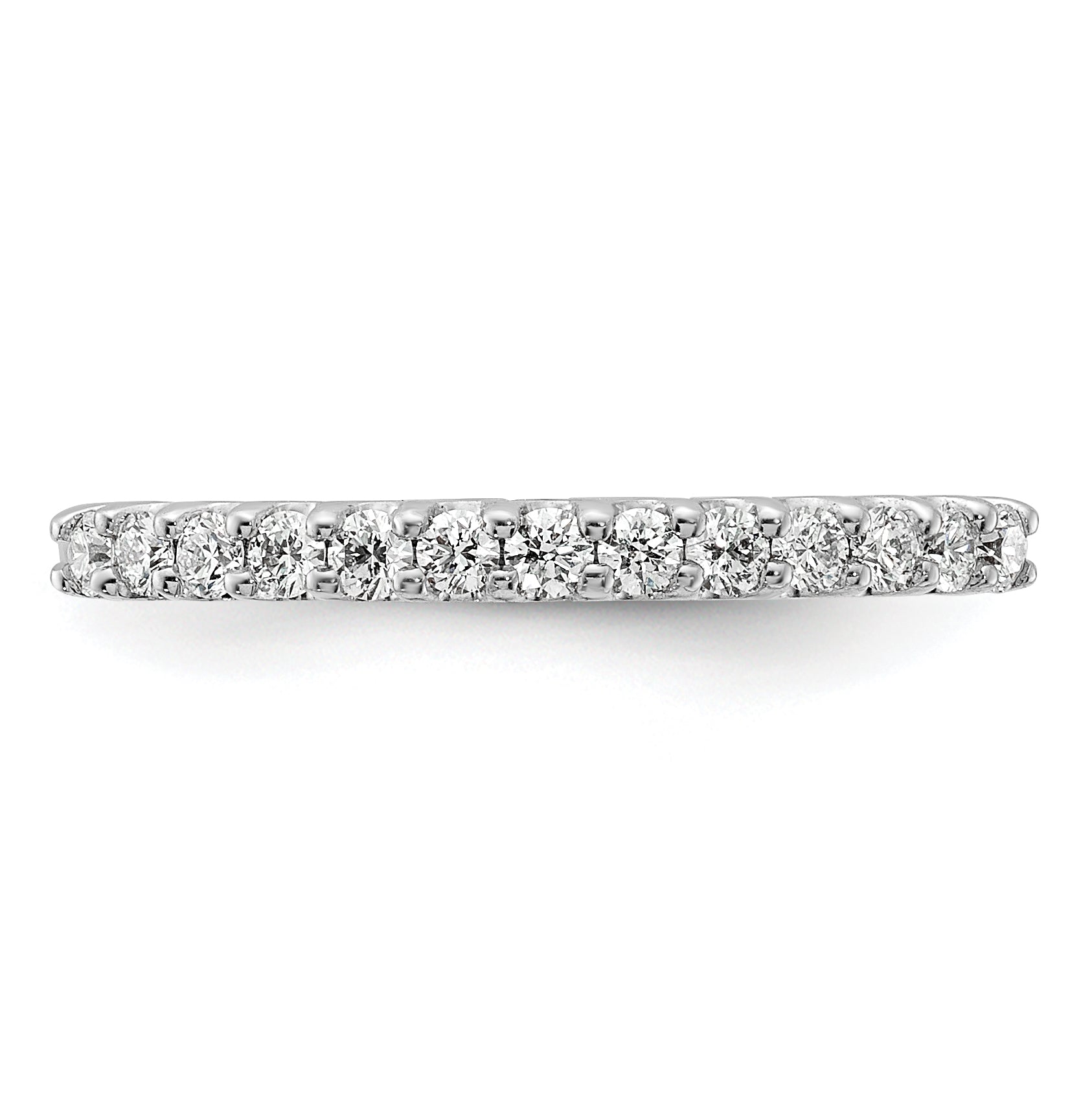 14k White Gold 1/4 carat Lab Grown Diamond VS/SI+ G+ Complete Band