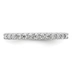 14k White Gold 1/4 carat Lab Grown Diamond VS/SI+ G+ Complete Band