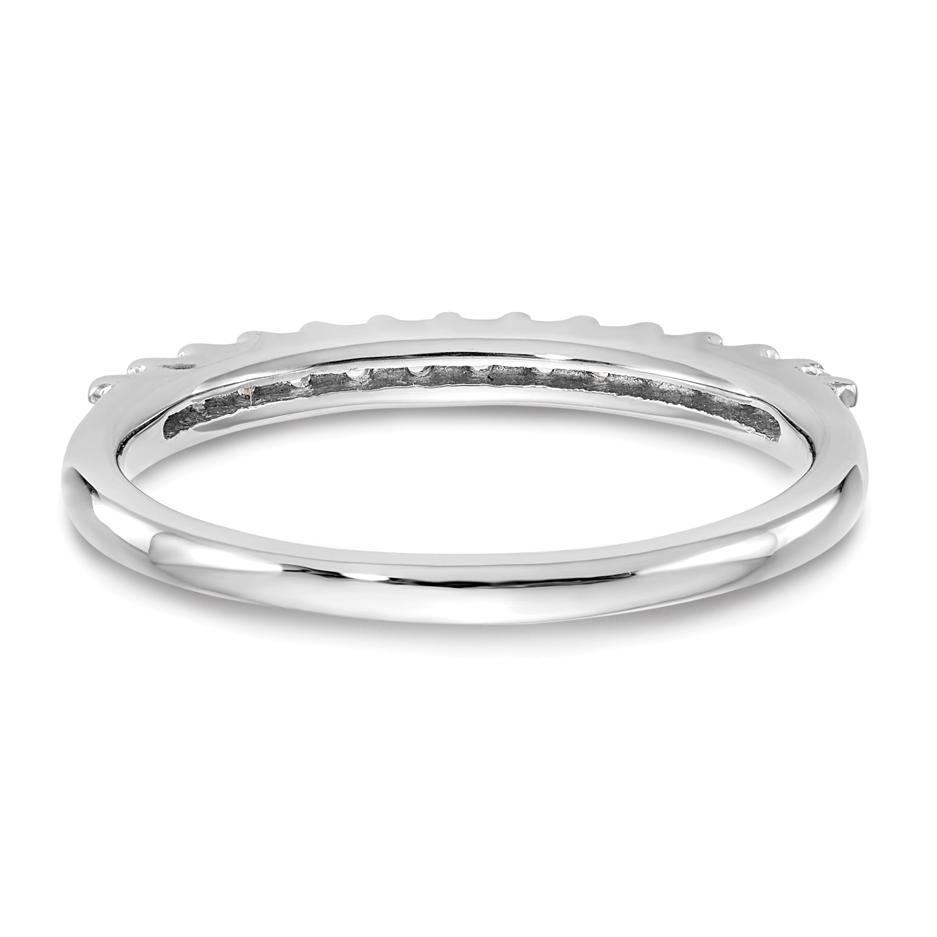 14k White Gold 1/4 carat Lab Grown Diamond VS/SI+ G+ Complete Band