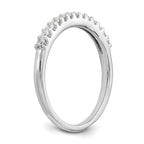14k White Gold 1/4 carat Lab Grown Diamond VS/SI+ G+ Complete Band