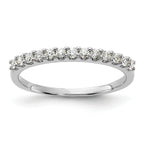 14k White Gold 1/4 carat Lab Grown Diamond VS/SI+ G+ Complete Band