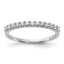 14k White Gold 1/4 carat Lab Grown Diamond VS/SI+ G+ Complete Band