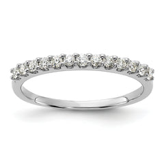 14k White Gold 1/4 carat Lab Grown Diamond VS/SI+ G+ Complete Band