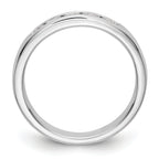 14K White Gold 5-Stone 1/2 carat Round Diamond Complete Channel Band