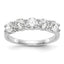Five-Stone Lab-Grown Diamond Anniversary Band in 14K White Gold, 2.25mm (1 1/3 ct. tw.), Size 7 - Sophia Jewelers