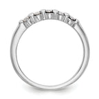 14K White Gold 5-Stone Channel-set 1/4 carat Complete Round Diamond Band