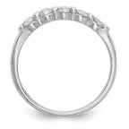 14K White Gold 5-Stone Channel-set 1/2 carat Complete Round Diamond Band