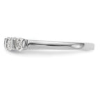 14K White Gold 5-Stone Channel-set 1/2 carat Complete Round Diamond Band