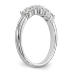 14K White Gold 5-Stone Shared Prong (Holds 5-2.9mm Round) Diamond Band Mounting (No Stone Included)