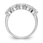 Round Lab-Grown Diamond Five-Stone Wedding Band in 14K White Gold, 4.5mm (1 7/8 ct. tw.), Size 7 - Sophia Jewelers