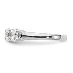 Round Lab-Grown Diamond Five-Stone Wedding Band in 14K White Gold, 4.5mm (1 7/8 ct. tw.), Size 7 - Sophia Jewelers