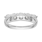 Round Lab-Grown Diamond Five-Stone Wedding Band in 14K White Gold, 4.5mm (1 7/8 ct. tw.), Size 7 - Sophia Jewelers