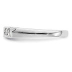 14K White Gold 5-Stone Prong-set (Holds 5-2.2mm Round) Diamond Band Mounting (No Stone Included)