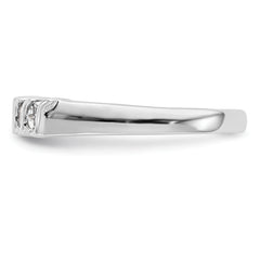 14K White Gold 5-Stone Prong-set (Holds 5-2.2mm Round) Diamond Band Mounting (No Stone Included)