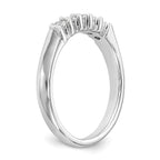 14K White Gold 5-Stone Prong-set (Holds 5-2.2mm Round) Diamond Band Mounting (No Stone Included)