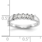 14K White Gold 5-Stone Prong-set (Holds 5-2.2mm Round) Diamond Band Mounting (No Stone Included)