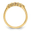 14k Yellow Gold 1/10 carat Diamond and Ruby Complete Band