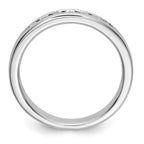 Platinum 7-Stone 1/5 carat Round Diamond Complete Channel Band