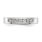 Platinum 7-Stone 1/5 carat Round Diamond Complete Channel Band