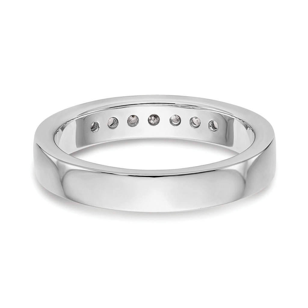 Platinum 7-Stone (Holds 7-1.9mm Round) Channel Band Mounting (No Stone Included)
