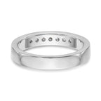 Platinum 7-Stone 1/5 carat Round Diamond Complete Channel Band