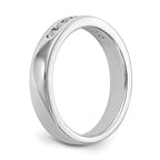 Platinum 7-Stone (Holds 7-1.9mm Round) Channel Band Mounting (No Stone Included)