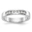 Platinum 7-Stone (Holds 7-1.9mm Round) Channel Band Mounting (No Stone Included)