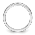 Platinum 7-Stone (Holds 7-2.1mm Round) Channel Band Mounting (No Stone Included)