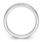 Platinum 7-Stone 1/4 carat Round Diamond Complete Channel Band